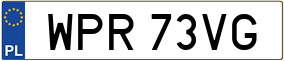 Trailer License Plate